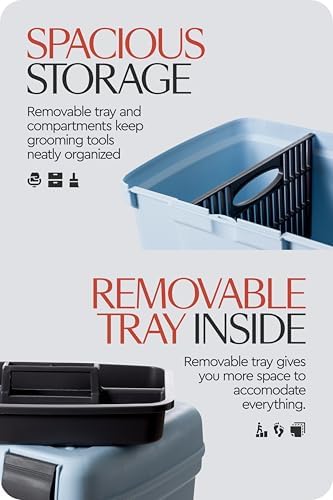 HORZE Smart Grooming Box for Horses, Removable Tray, Non-Slip Step Stool - Image 4