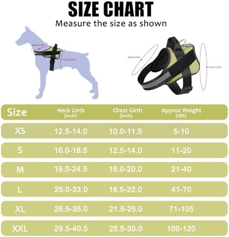 Bolux Dog Harness, No-Pull Reflective Dog Vest, Breathable Adjustable Pet - Image 4
