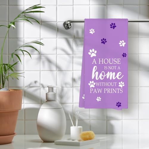 Purple Paw Farmhouse Kitchen Towels Decor Gifts - Image 5