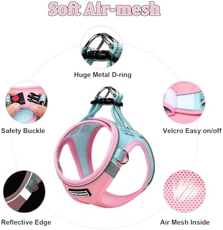Mercano Soft Mesh Dog Harness and Leash Set, Step-in Reflective Breathable - Image 3