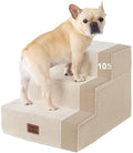 EHEYCIGA Dog Stairs 13.5" H, 3-Step Extra Wide Dog Steps by EHEYCIGA