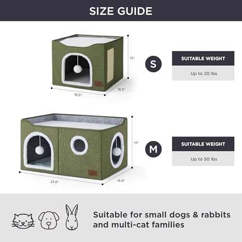 Bedsure Extra Wide Cat House Bed - Image 6