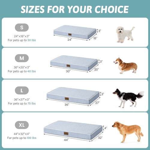 COZY KISS Cooling Orthopedic Dog Bed, Waterproof Lining - Image 4