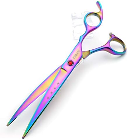 KINGSTAR 7.0in Titanium Rainbow Professional Pet Grooming Scissors Set - Image 6