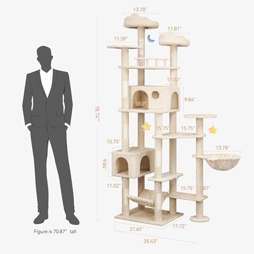 Meecal 79 Inch Tall Cat Tree Tower - Image 3