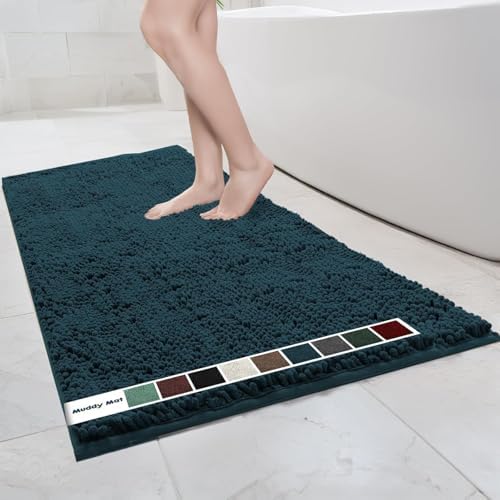 Muddy Mat® | Chenille Bathroom Rugs Quick Dry Microfiber Mats Non Slip Washable by MuddyMat%C2%AE