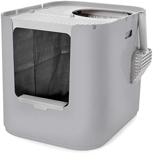 Modkat XL Cat Litter Box, Top or Front-Entry, Scoop & Filters by Modkat