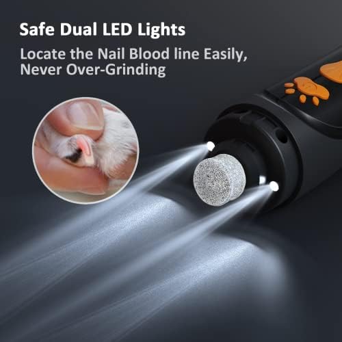 YABIFE Dog Nail Trimmers and Dog Nail Clippers Kit, Whisper Quiet Electric - Image 4