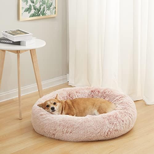 Bedfolks Calming Fluffy Donut Dog Bed - Image 2