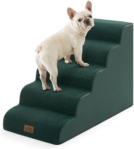 COZY KISS Wide Dog Stair for Small Dog 22.6" H, Pet Ramp for High Bed by COZYKISS