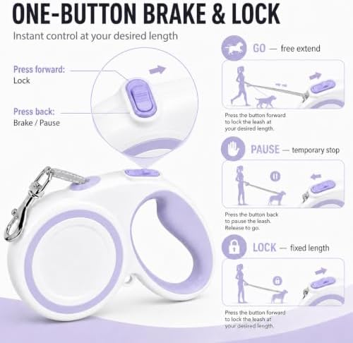 10-16FT, Highly Reflective Retractable Dog Leash - Image 6