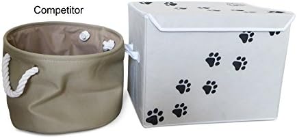 Feline Ruff Large Dog Toys Storage Box. 16" x 12" inch Pet Toy Storage Basket - Image 5