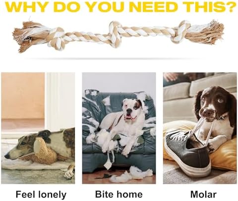 Fida Dog Rope Toys for Medium Large Dogs, Chew Toys for Aggressive Chewers - Image 6