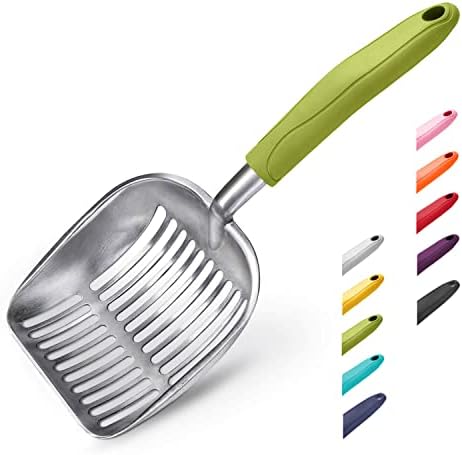 WePet Cat Litter Scoop, Aluminum Alloy Sifter, Kitty Metal Scooper, Deep Shovel by WePet
