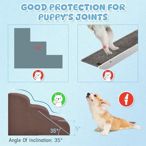Mesa Lemon 4 Step Dog Stairs Pet Ramp - Image 6