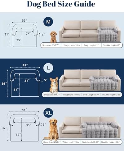 Calming Dog Bed/Mat for Couch, Faux Rabbit Fur Pet Sofa Furniture Protector - Image 6