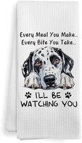 Funny Dalmatian Dog Kitchen Towels Accessories Ornament Decor, Dalmatian Dog by XNXLDYLH