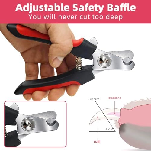 5Pcs Dogs and Cats Grooming Nail Clippers Kit Pet Claws Nail Clipper Trimmers - Image 4