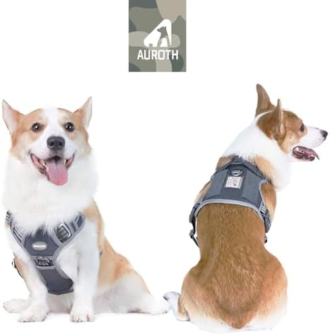AUROTH Tactical Dog Harness Medium Sized Dog No Pull Adjustable Dog Vest - Image 2