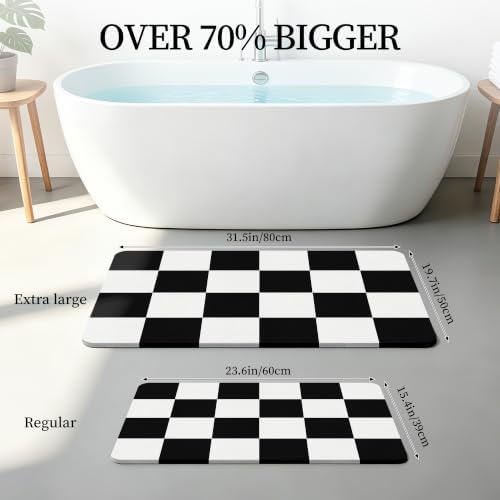THMINS Extra Large Stone Bath Mat - Image 2