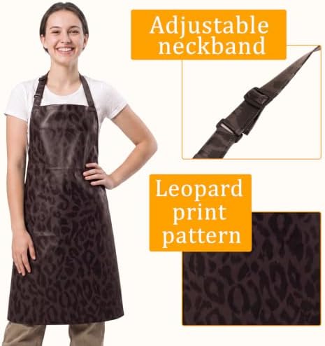 Hair Stylist Apron Waterproof Faux Leather Salon Aprons - Image 4