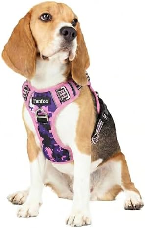 Funfox Dog Harness No Pull, Adjustable Pet Vest Harness, Super Soft Material by MyFUNFOX