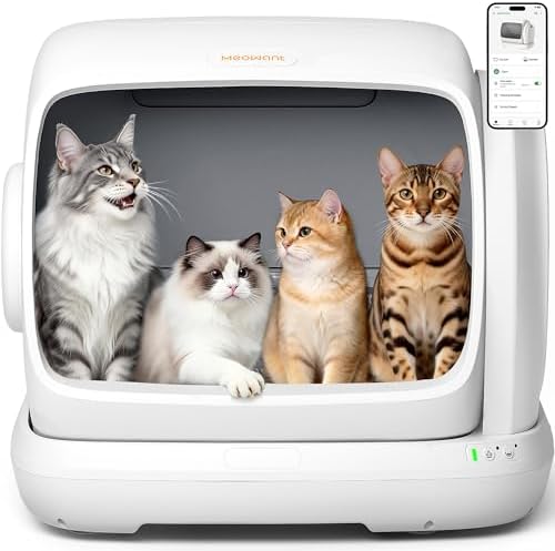Meowant Self-Cleaning Cat Litter Box, 106L Large Capacity by Meowant