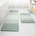 2 Piece Ombre Bath Mat for Bathroom, Non Slip Ultra Soft and Thick Water by KMSON