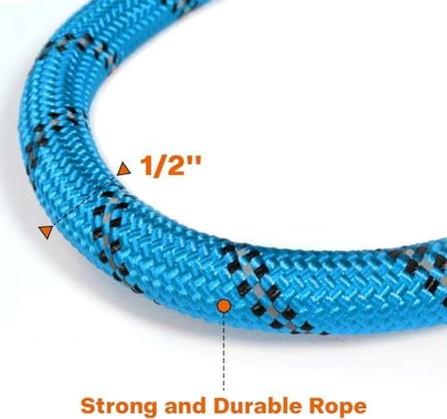 Taglory Rope Dog Leash for Medium Large Dogs, 5 FT Padded Handle - Image 3