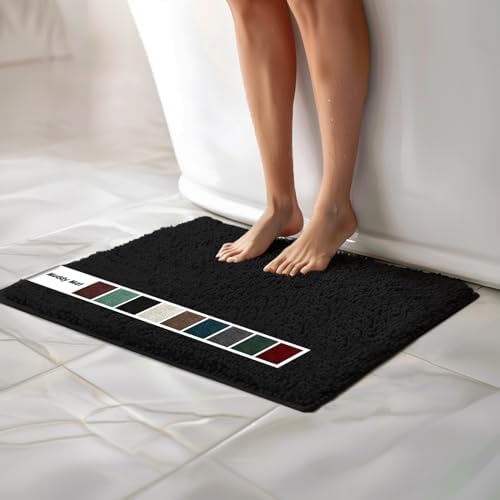 Muddy Mat Chenille Bathroom Rugs Quick Dry Microfiber Mats Non Slip Washable by MuddyMat%C2%AE