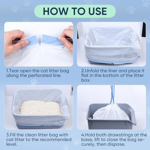 160 Count Cat Litter Box Liners Compatible - Image 6