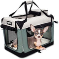 JESPET 3 Door Soft Dog Crates Kennel, Collapsible Travel Pet Carrier by JESPET