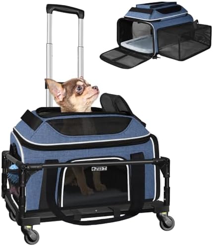 Petskd Top & Side Expandable Small Pet Carrier by Petskd