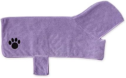 Bone Dry Pet Robe Collection, Embroidered Absorbent Microfiber Bath Robe - Image 2