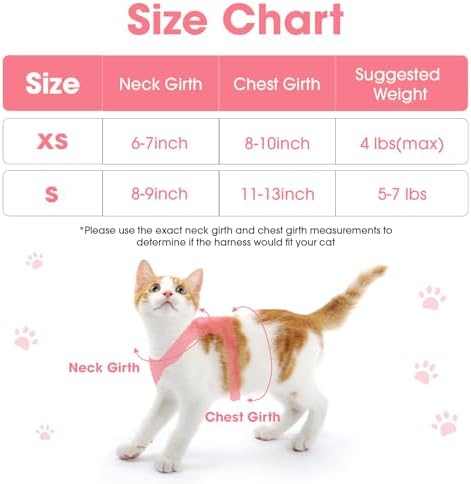 Cat Harness and Leash Set for Walking Escape Proof Vest for Kitten - Image 2