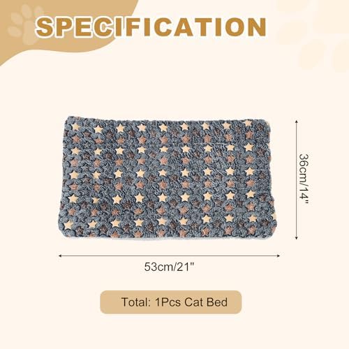 Dog Cat Bed Mat, Soft Coral Fleece Pet Cushion Pad - Image 2