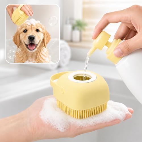 Soft Silicone Pet Bath Massage Brush by Unknown