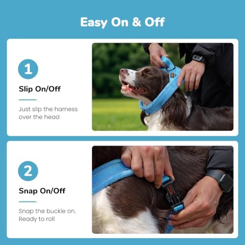 Didog No Pull Dog Harness for Medium Dogs, Soft Flannel Padded - Image 3