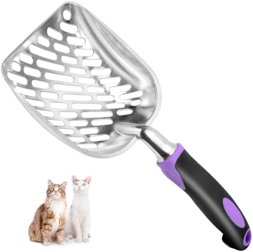 Cat Litter Scoop-Metal Litter Scooper-Kitty Metal Scooper-Long Handle by Apidgrowth
