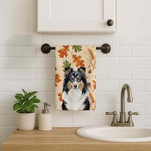 Caroline's Treasures Sheltie Shetland Sheepdog Dogs Kitchen Towel 15x25 in - Image 2