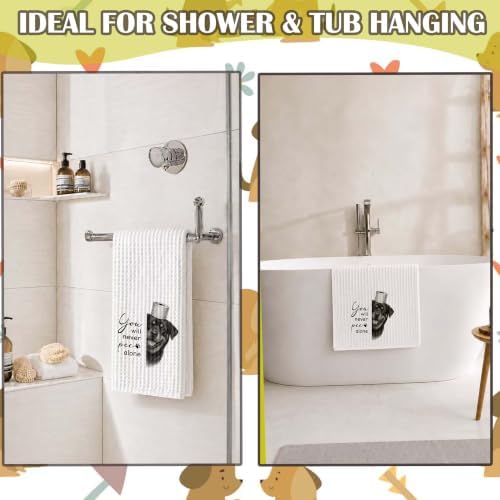 Funny Rottweiler Bathroom Hand Towel, Dog Lover Gifts-A10 - Image 6