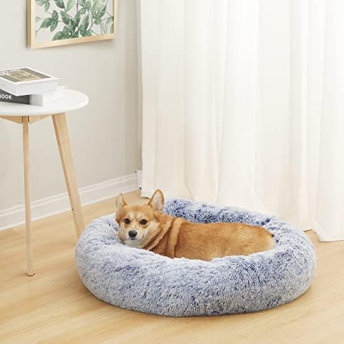 Bedfolks Calming Fluffy Donut Dog Bed - Image 2