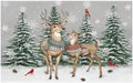 Giwawa Winter Deer Bath Rug Pine Tree Entryway Front Door Mat Non Slip by Giwawa