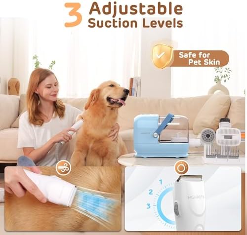 HEAPETS Dog Grooming Vacuum Kit - 3L Vacuum - Image 2
