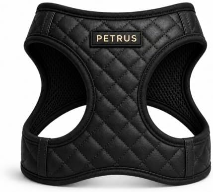 Step in Dog Harness, Lightweight Breathable Mesh Soft Padded Pet Vest, Vegan by PETRUS