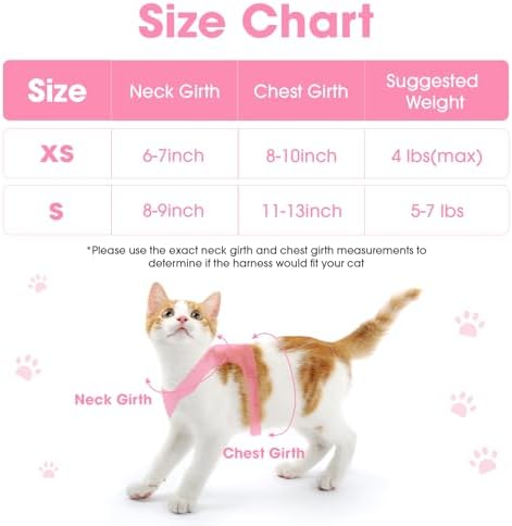 Cat Harness and Leash Set for Walking Escape Proof Vest for Kitten - Image 2