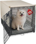 Explore Land Breathable Dog Crate Cover, 24 inches （Tan） by ExploreLand