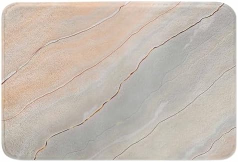 Marble Bath Rugs Microfiber Bathroom Mat Soft Plush Shaggy Shower Mat by Unknown