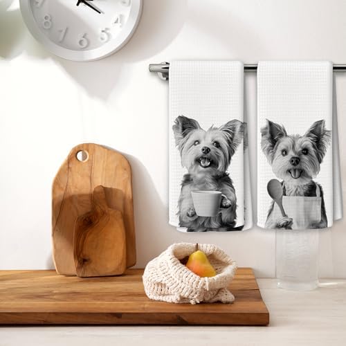 Dog Kitchen Towels Decor Set of 2 - Image 2
