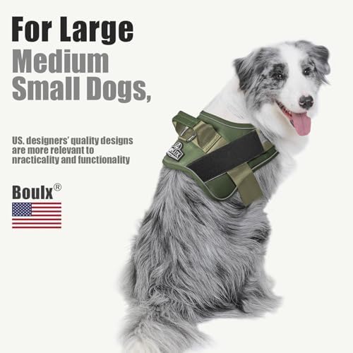 Bolux Dog Harness, No-Pull Reflective Dog Vest, Breathable Adjustable Pet - Image 5